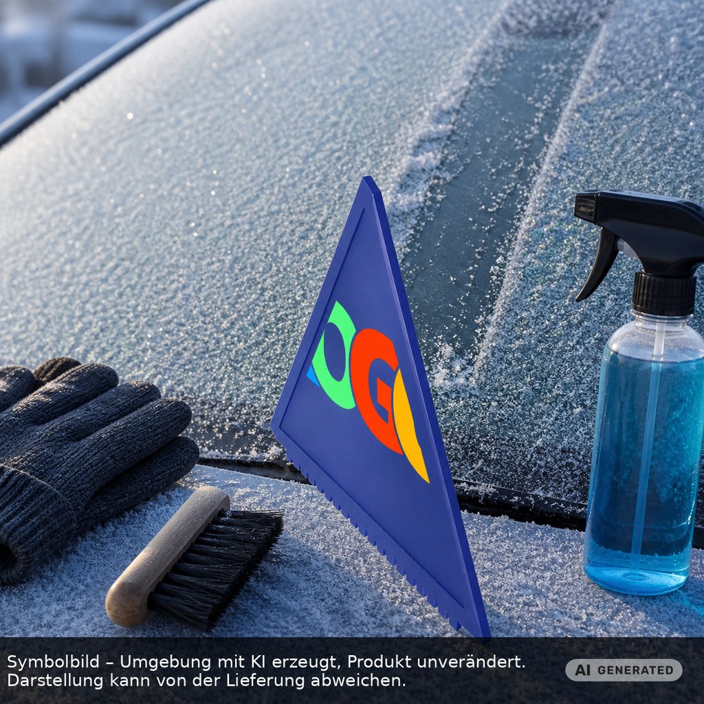 Eiskratzer Recycling "Lambda" als Werbeartikel mit Logo bedrucken