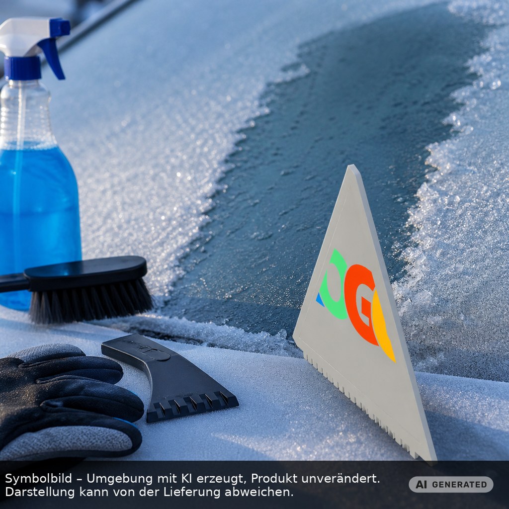 Eiskratzer Recycling "Lambda" als Werbeartikel mit Logo bedrucken